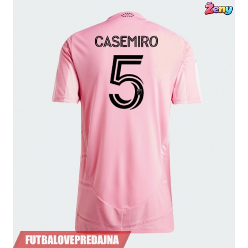Lacne Ženy Futbalové dres Inter Miami Casemiro #5 2026-27 Krátky Rukáv - Domáci